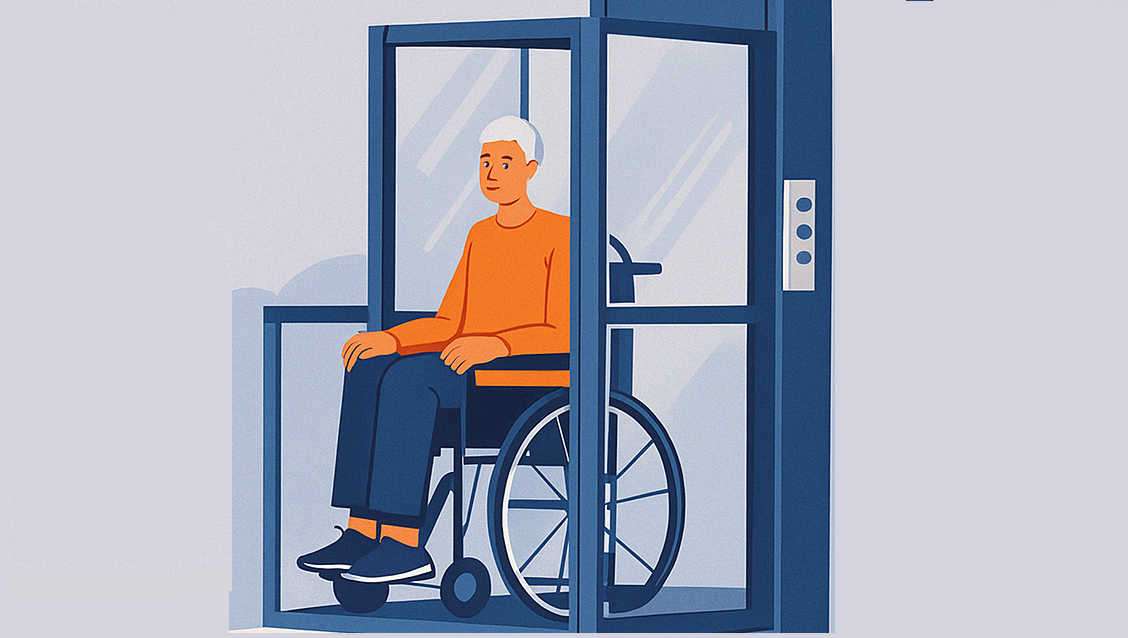 Plataforma de acessibilidade em um ambiente comercial